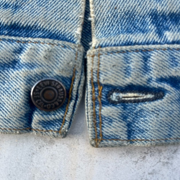 Vintage Levi’s 1970’s rustic trucker denim jean jacket men size M - Picture 2 of 9